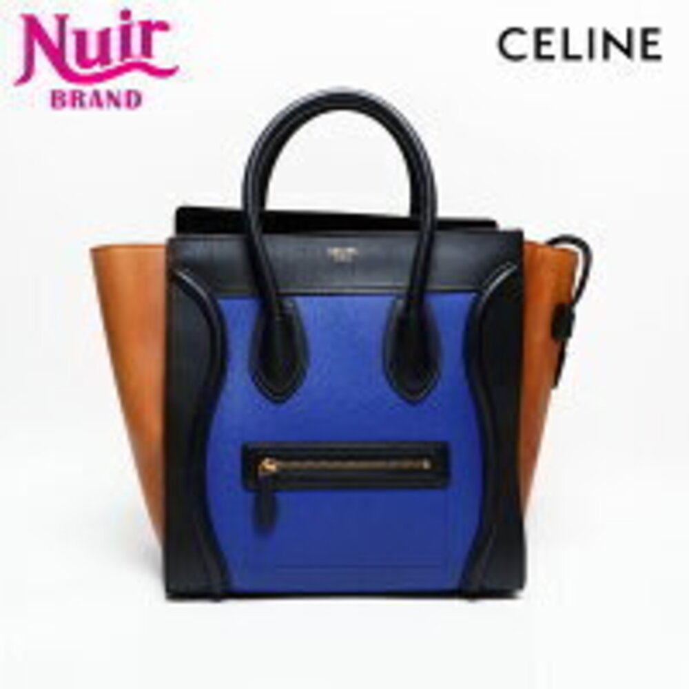 Celine Phantom Leather Luggage Handbag Multicolor